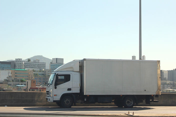 White Truck Parked Nearside