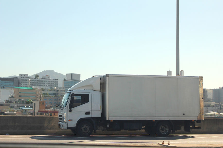 White Truck Parked Nearside