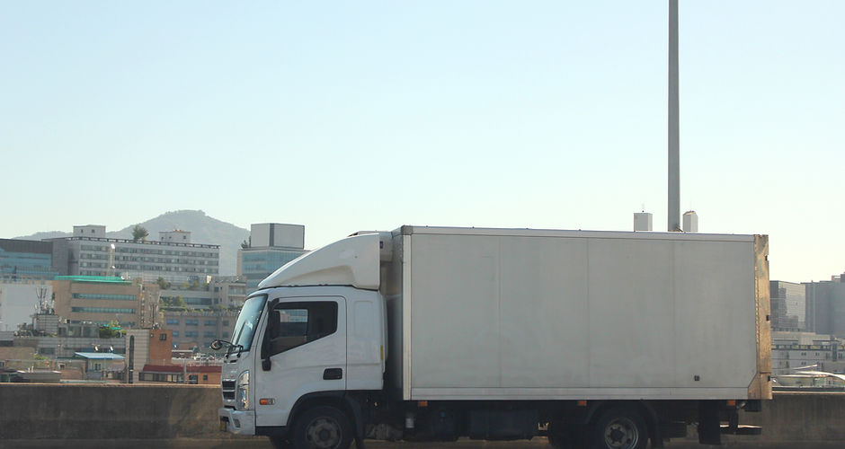 White Truck Parked Nearside