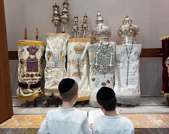 Torah Scrolls in the Ark