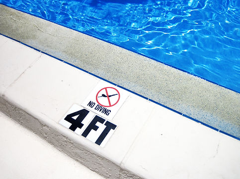 No Diving Sign