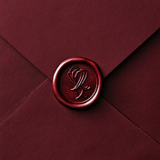 Roter Umschlag mit Siegel
