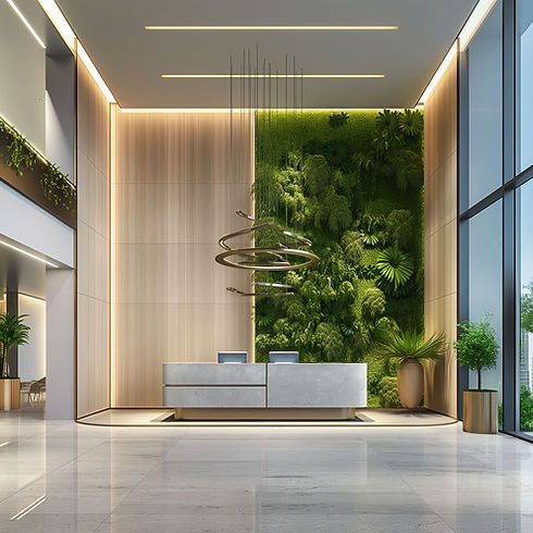 Hall de entrada de escritório moderno