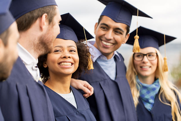 Graduates Smiling Together