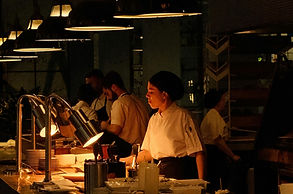 Chefs trabajando juntos