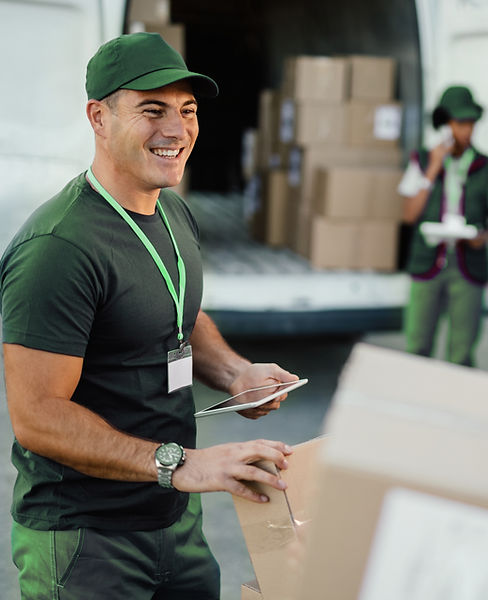 Équipe de livraison en activité