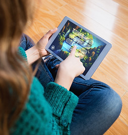 Playing Game Tablet