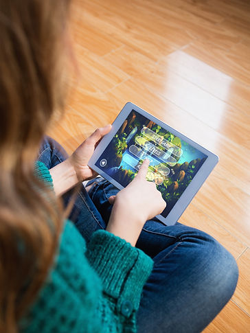 Playing Game Tablet