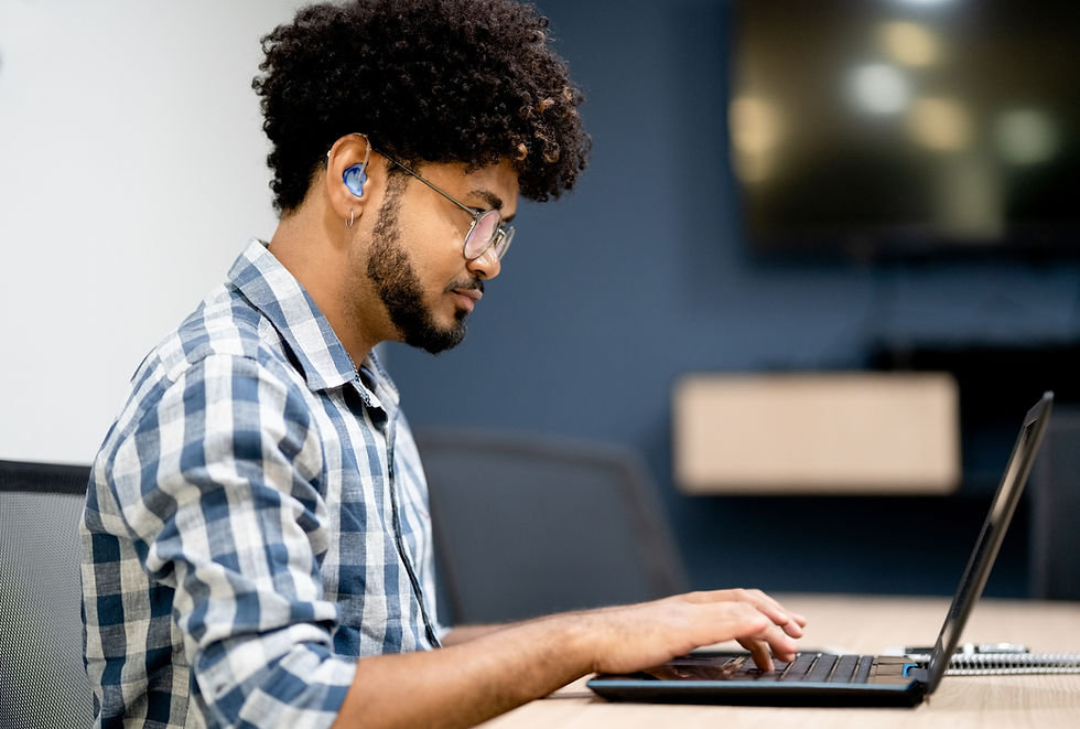 Man Using Laptop