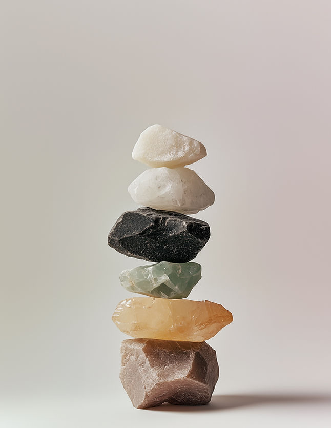 Stacked Colorful Stones