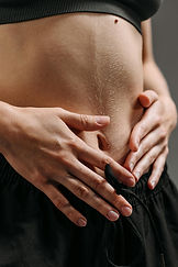 Hands on Stomach
