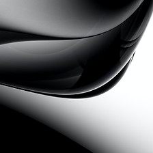Abstract Black Curve