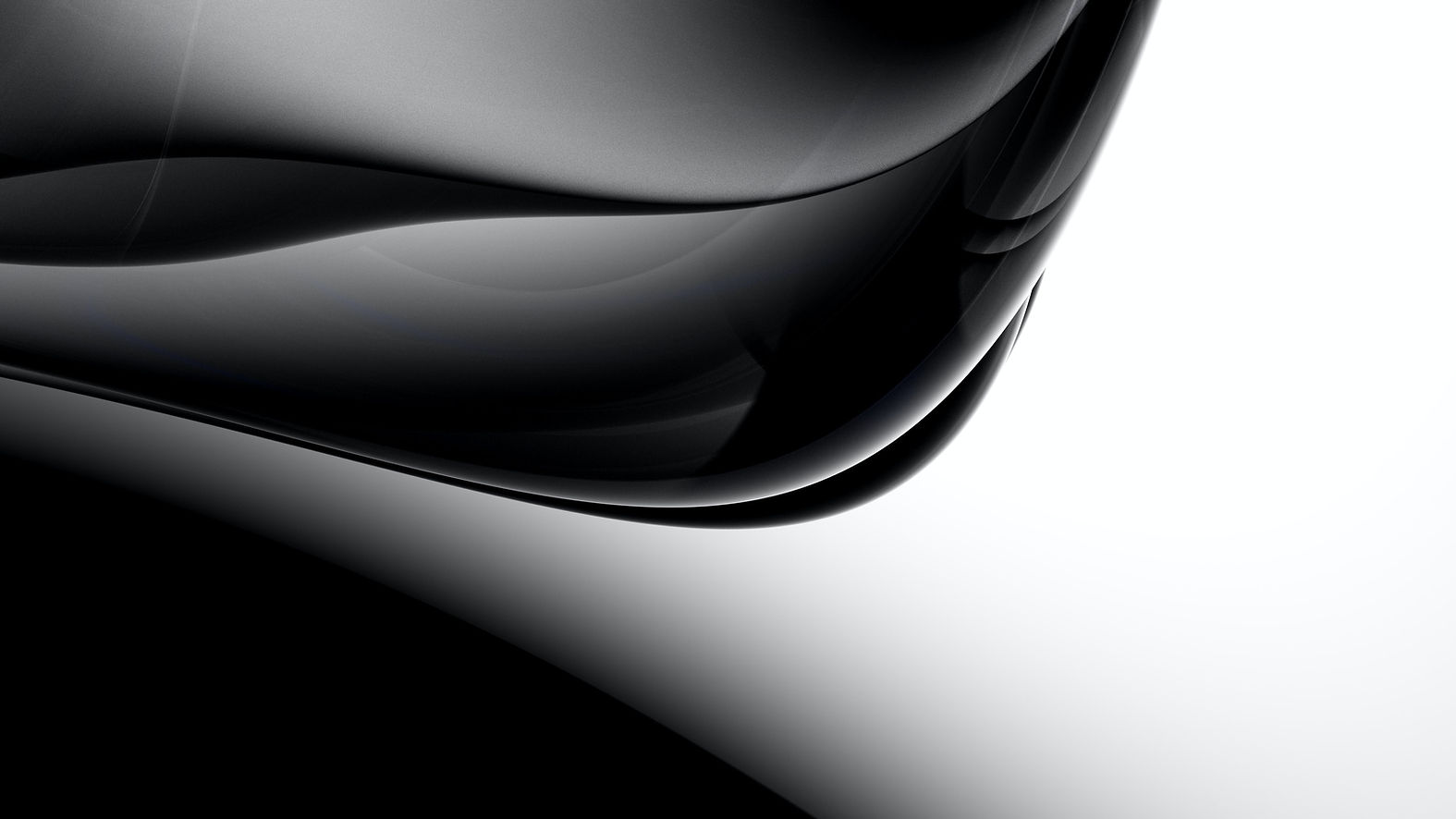Courbe noire abstraite