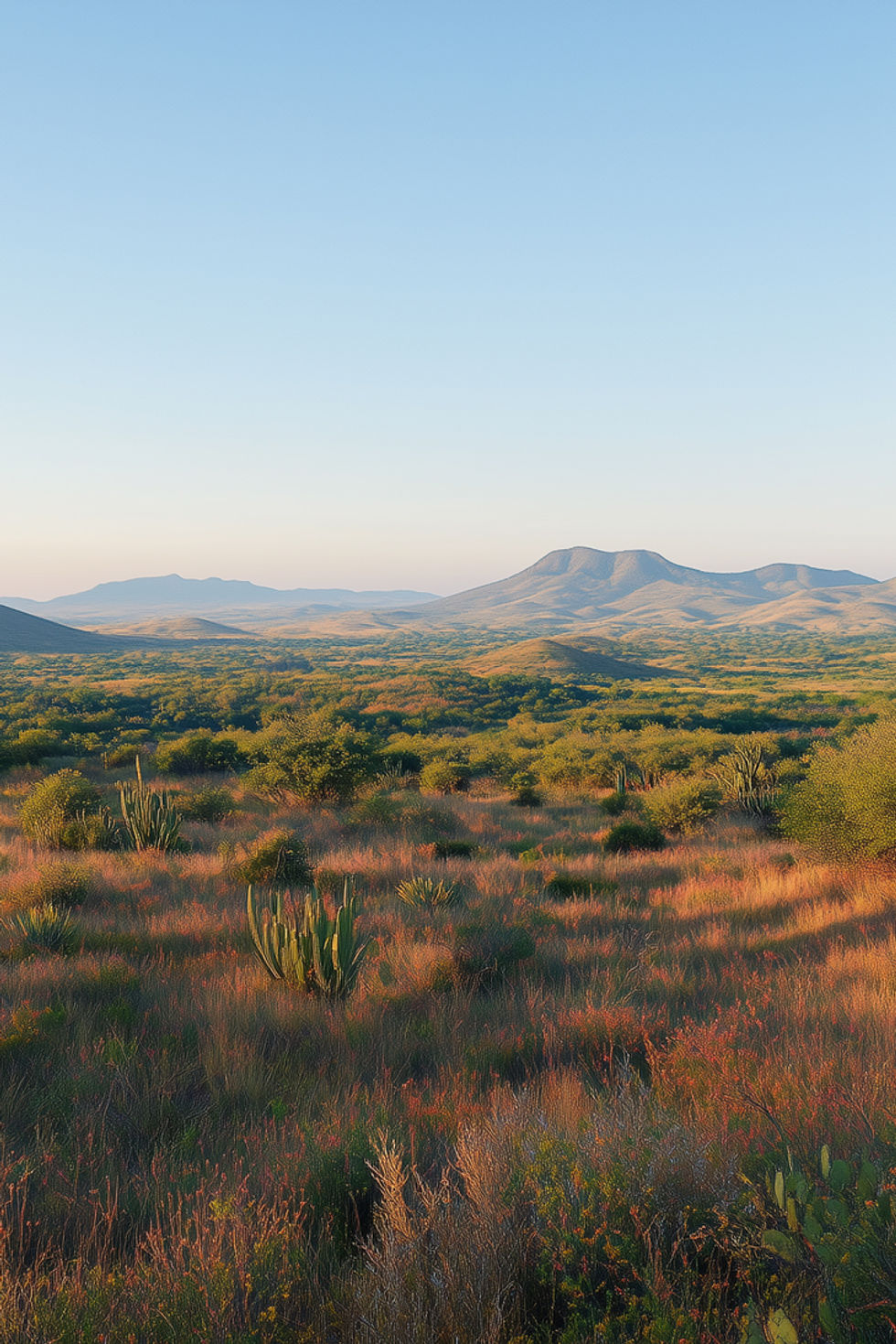Desert Landscape at Sunrise
