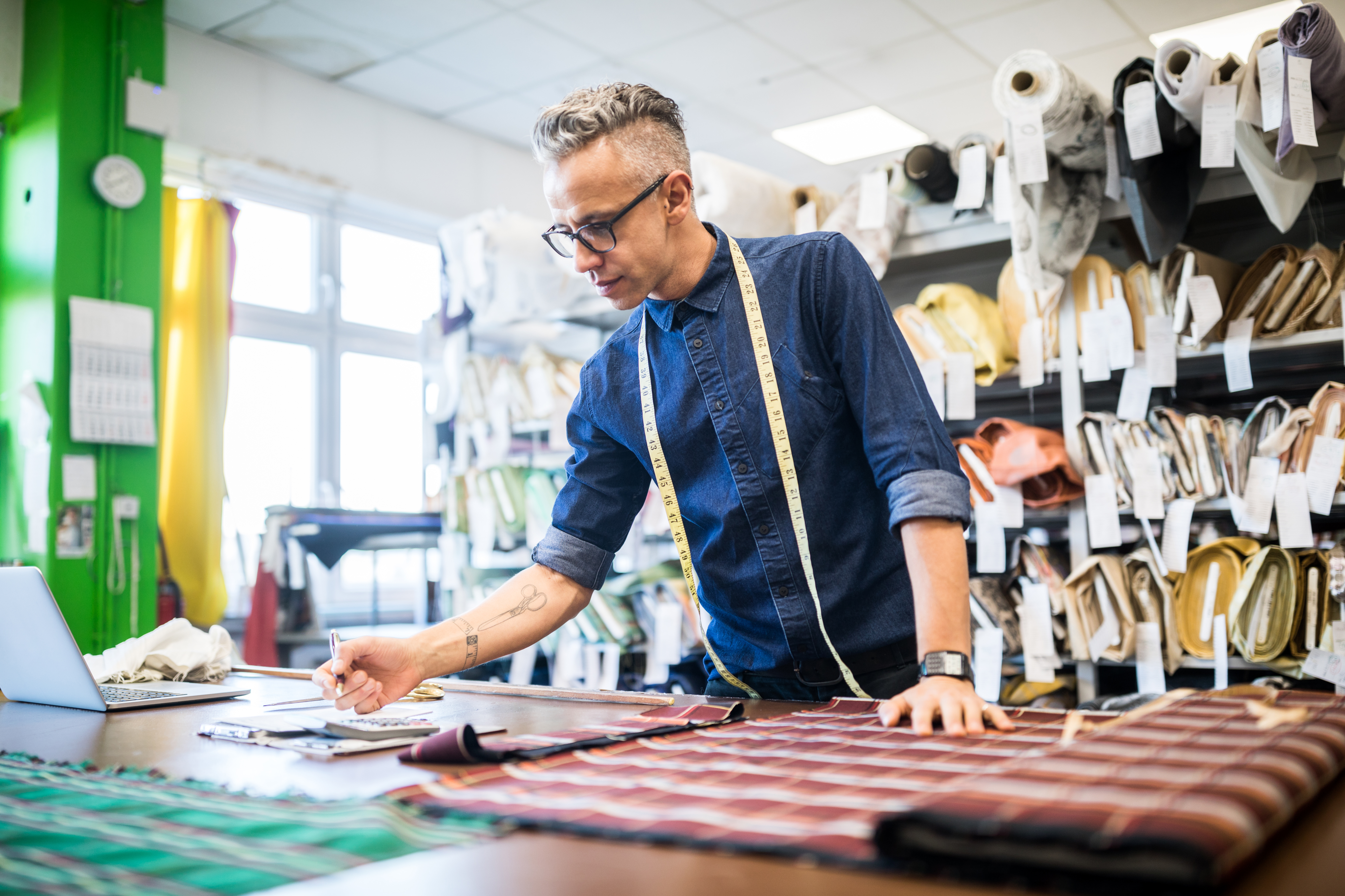 Fashion Designer at Work