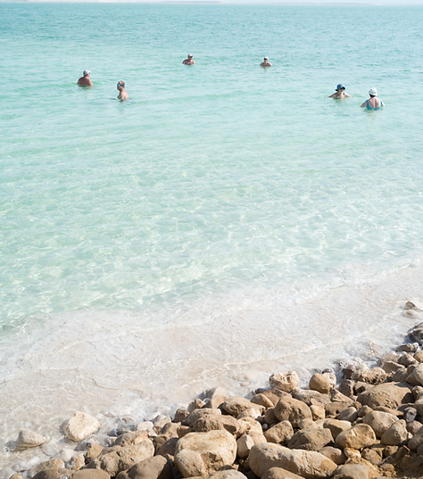Beachgoers in Water