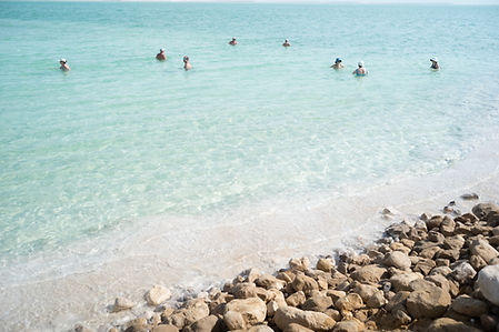 Beachgoers in Water