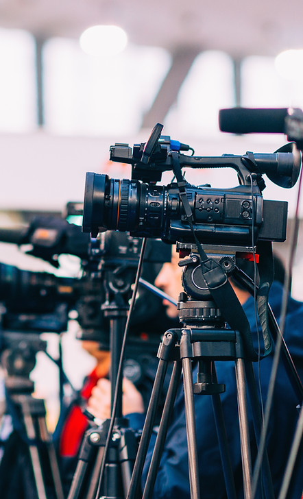 Multiple cameras on stands