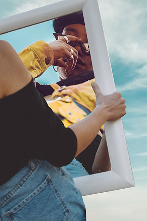 Person Holding Mirror