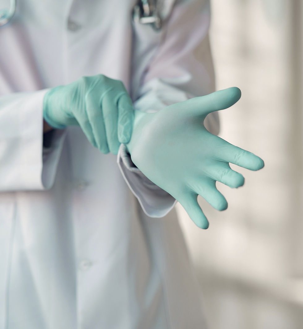 Doctor Wearing Gloves