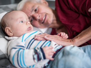 Baby grandson with his grandmother in Australia