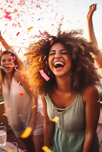 Joyful Rooftop Celebration