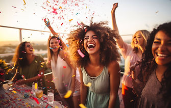 Joyful Rooftop Celebration