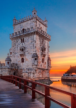 Paisagem turística em portugal.