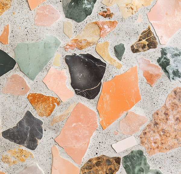 Texture terrazzo colorée