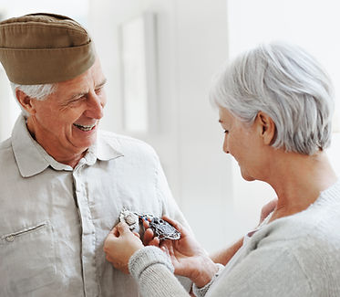 Elderly Veteran Honored