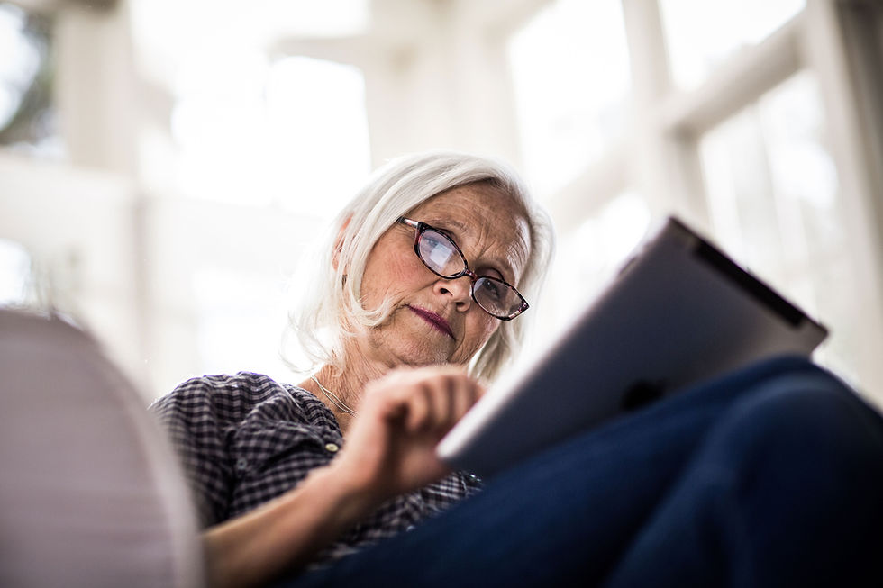 Senior Woman Reading