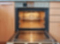Empty open oven
