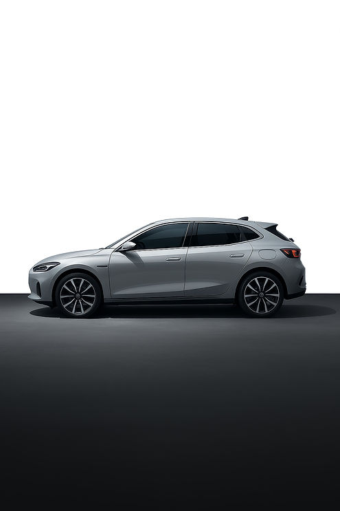 Silver Hatchback Car