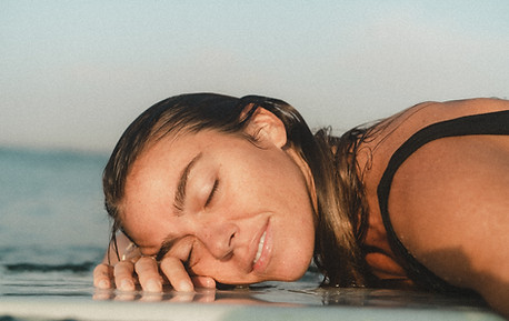 Woman Relaxing on Water