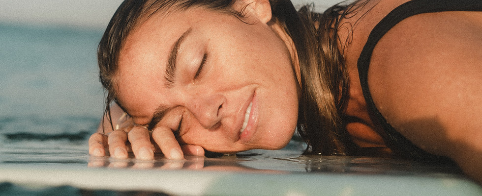 Woman Relaxing on Water