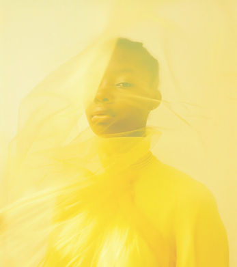 Person Wrapped in Yellow