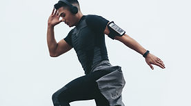 Man Running Outdoors