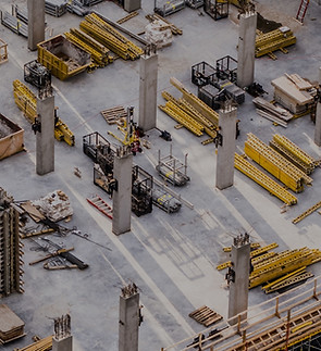 Industriële bouwplaats