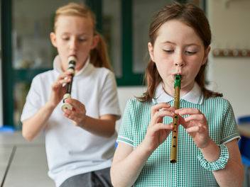 kinder, blockflöte