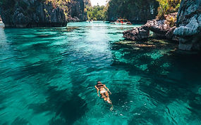 Swimming in Island Beach