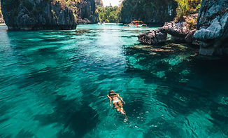 Swimming in Island Beach