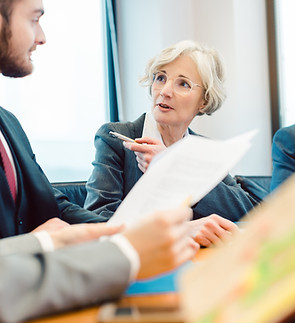 Besprechung mit Chefin