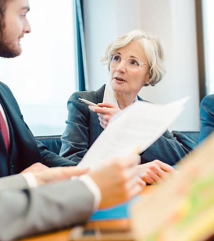 Besprechung mit Chefin