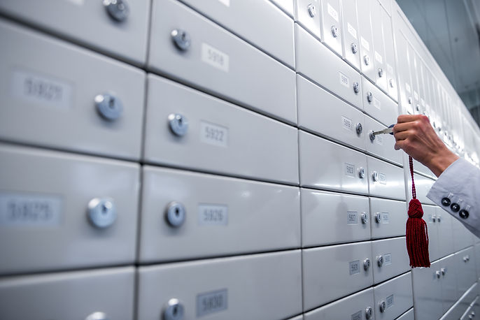 Lockers with keys