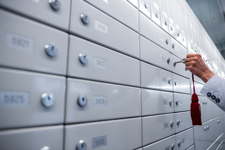 Lockers with keys