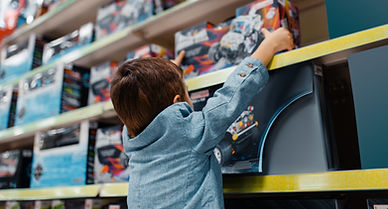 Boy in Toy Store