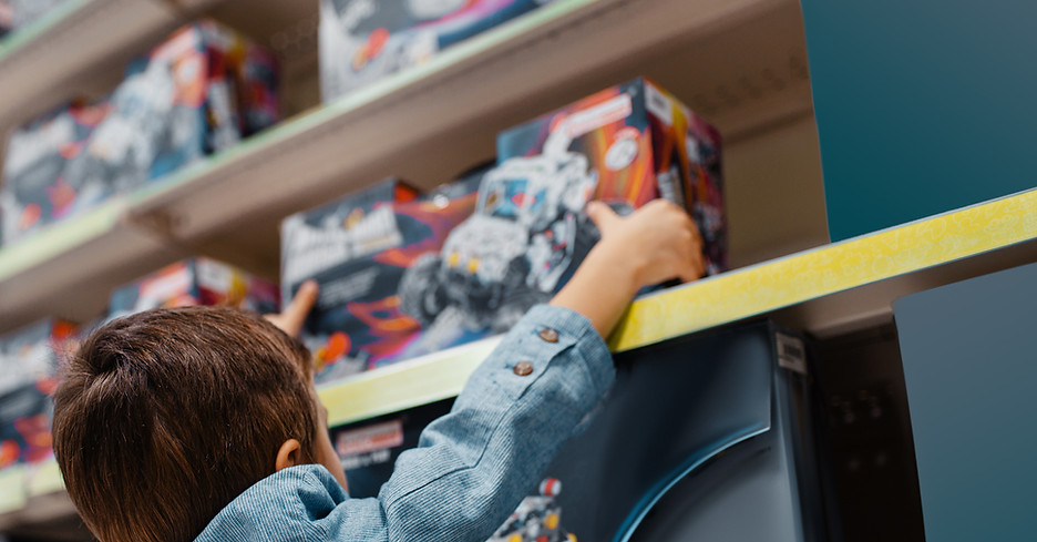 Boy in Toy Store