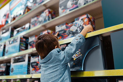 Boy in Toy Store