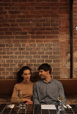 Couple in Restaurant