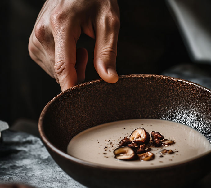 Hand Holding Bowl